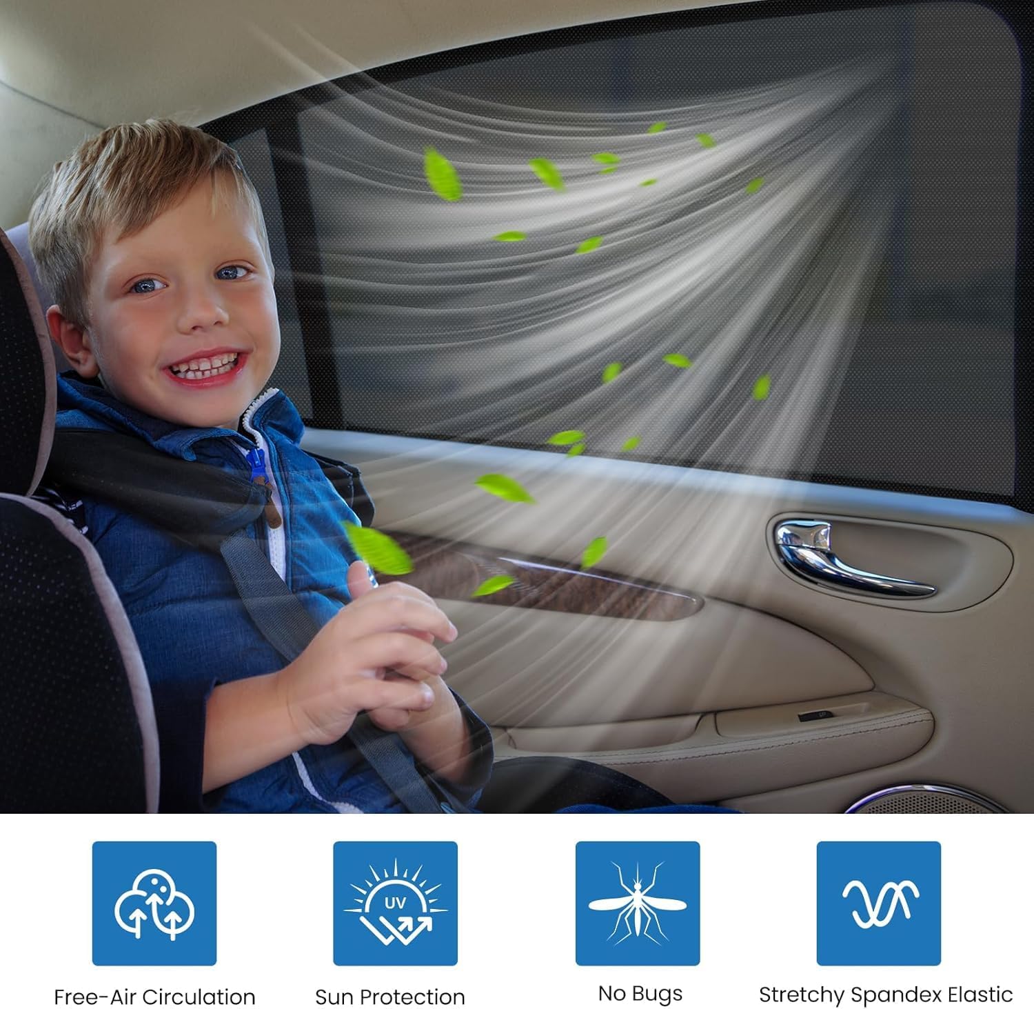 Thumbnail 1 de Car Rear Window Shade 2 Pack