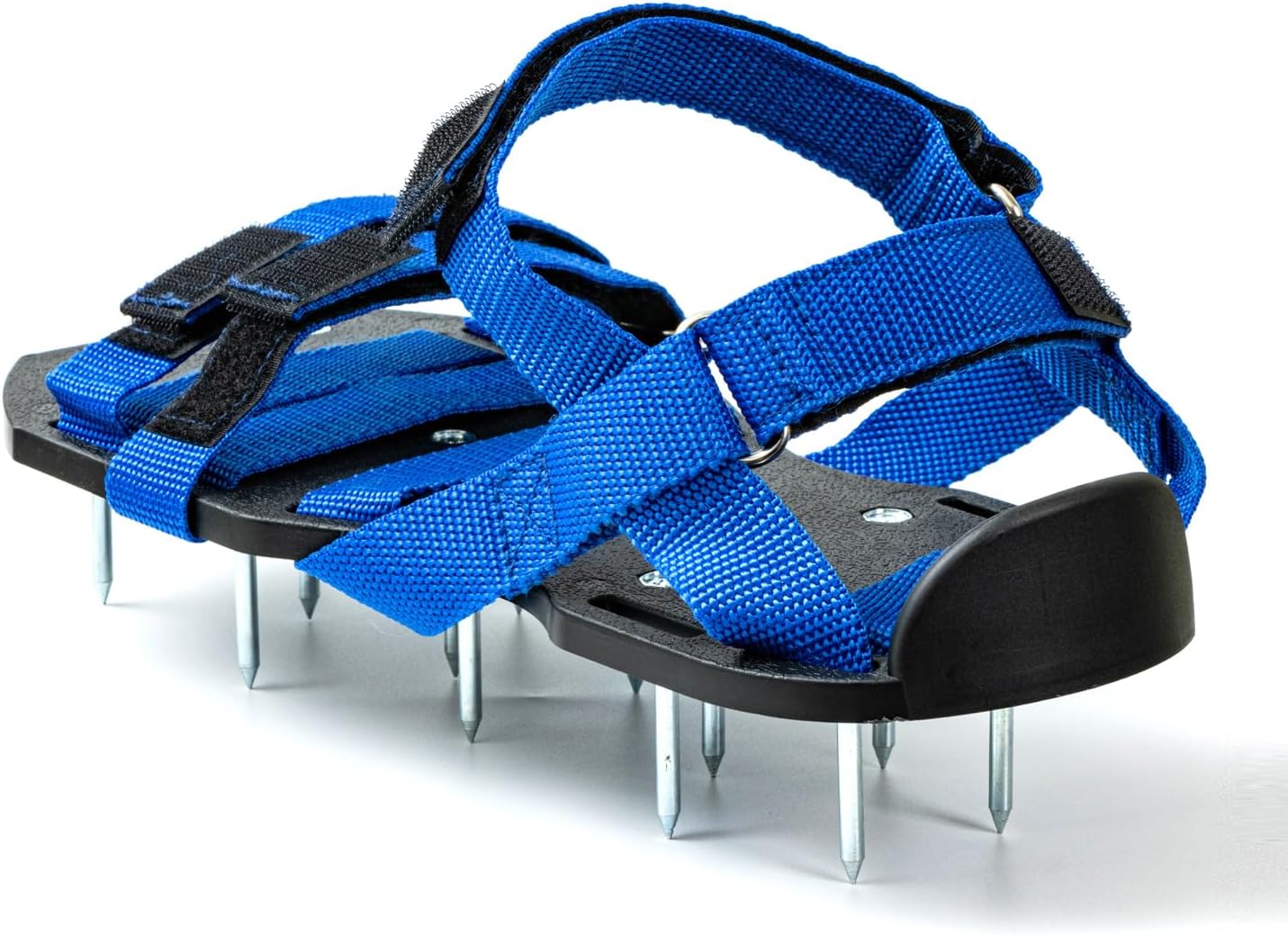 Detalle 2 de Bakulala Lawn Aerator Shoes with Stainless Steel Shovel – Spiked aeration sandals for patio and lawn grass