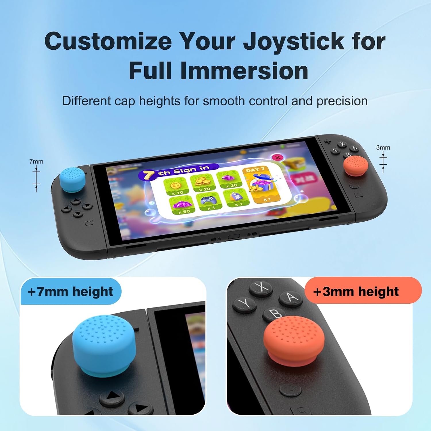 Thumbnail 4 de WEOTOO 8 Pack Thumb Grips for Switch 2