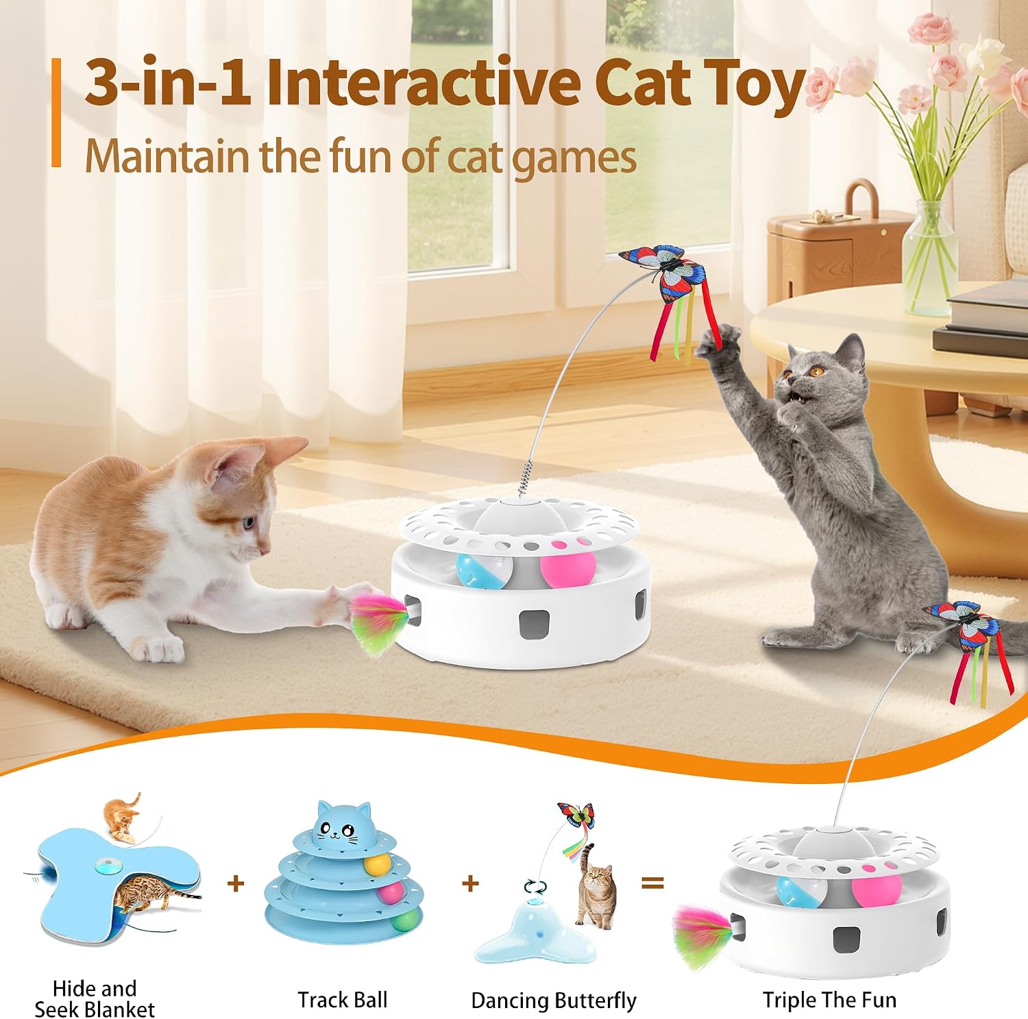 Detalle 2 de Soarer 3-in-1 Interactive Cat Toy