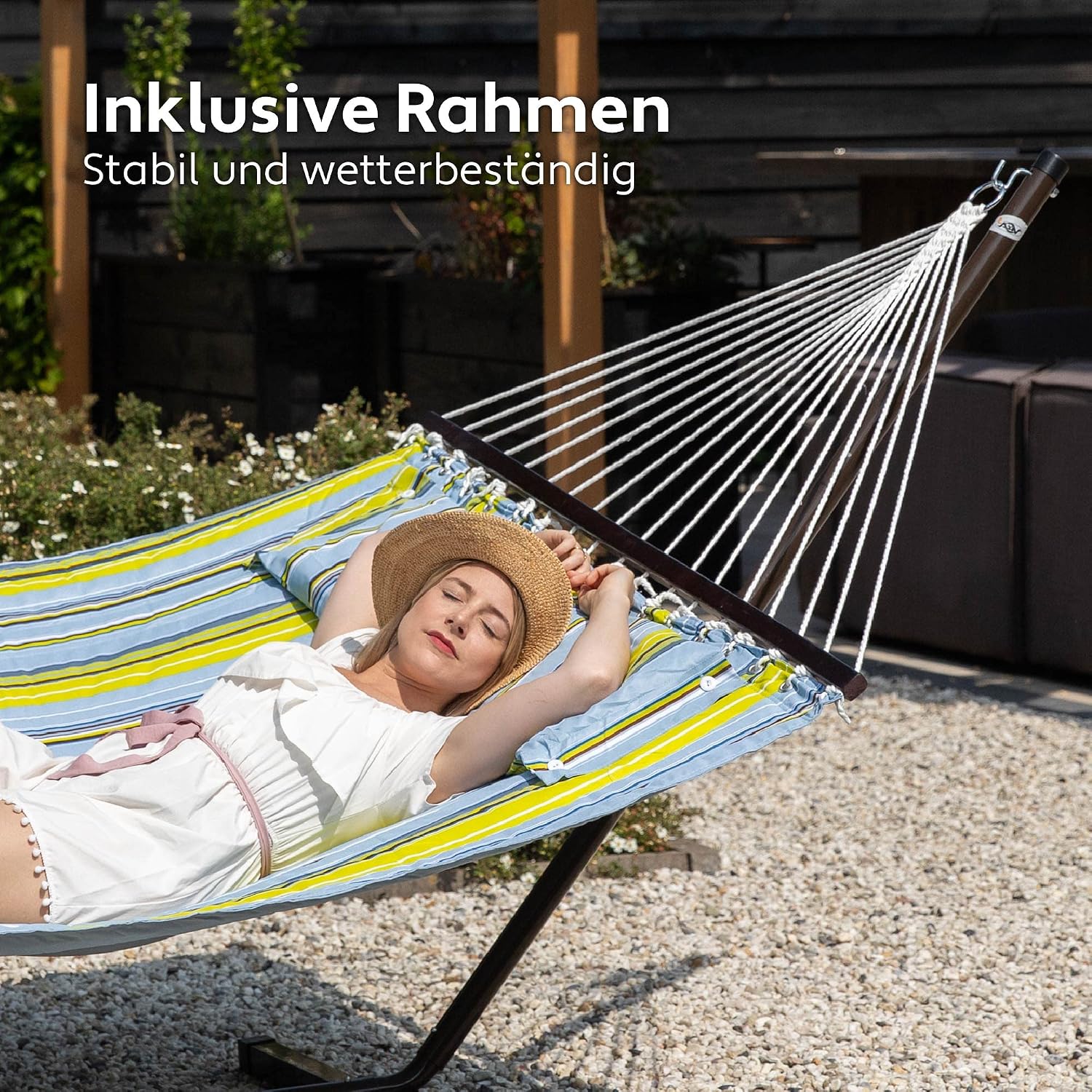 Thumbnail 1 de VITA5 Hängematte mit Gestell für 2 Personen – 200 kg Belastbarkeit, Outdoor