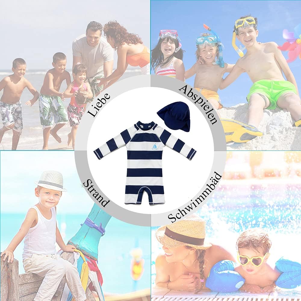 Thumbnail 1 de upandfast Baby Badeanzug mit Sonnenhut UPF 50+ – Bademode für Baby