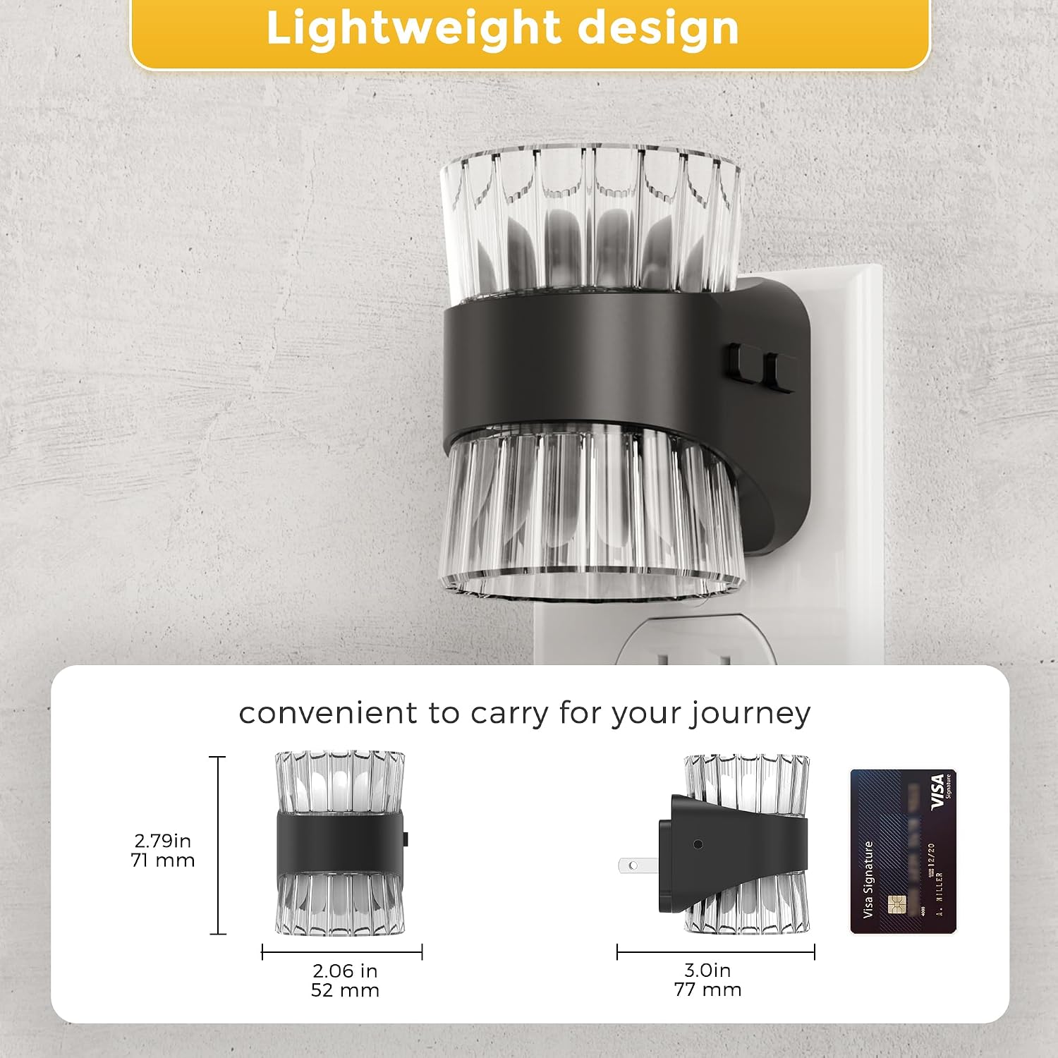 Detalle de L LOHAS LED Night Lights, 2-Pack, 3 CCT, Dimmable, Dusk-to-Dawn Sensor