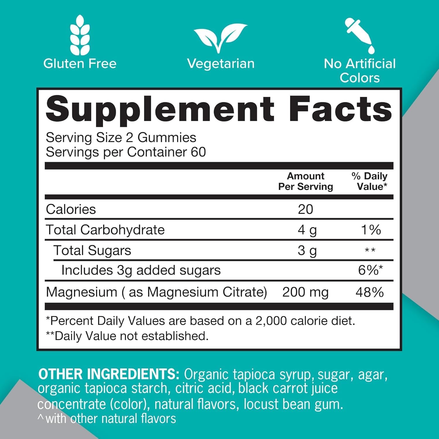 Detalle 1 de Qunol Magnesium Citrate Gummies, 200 mg, Vegetarian, Berry, 120 Count