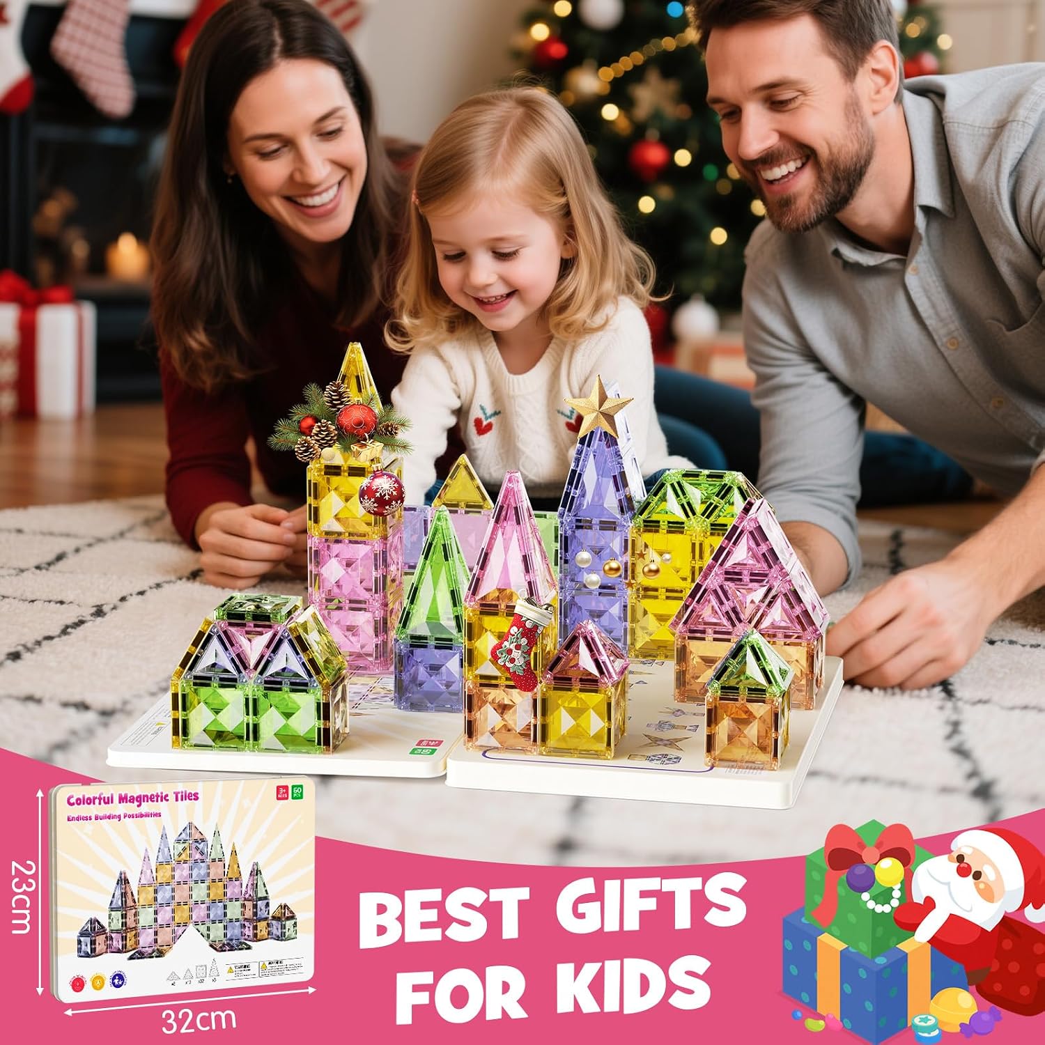 Thumbnail 6 de Magnetic Building Tiles, 60-Piece Set