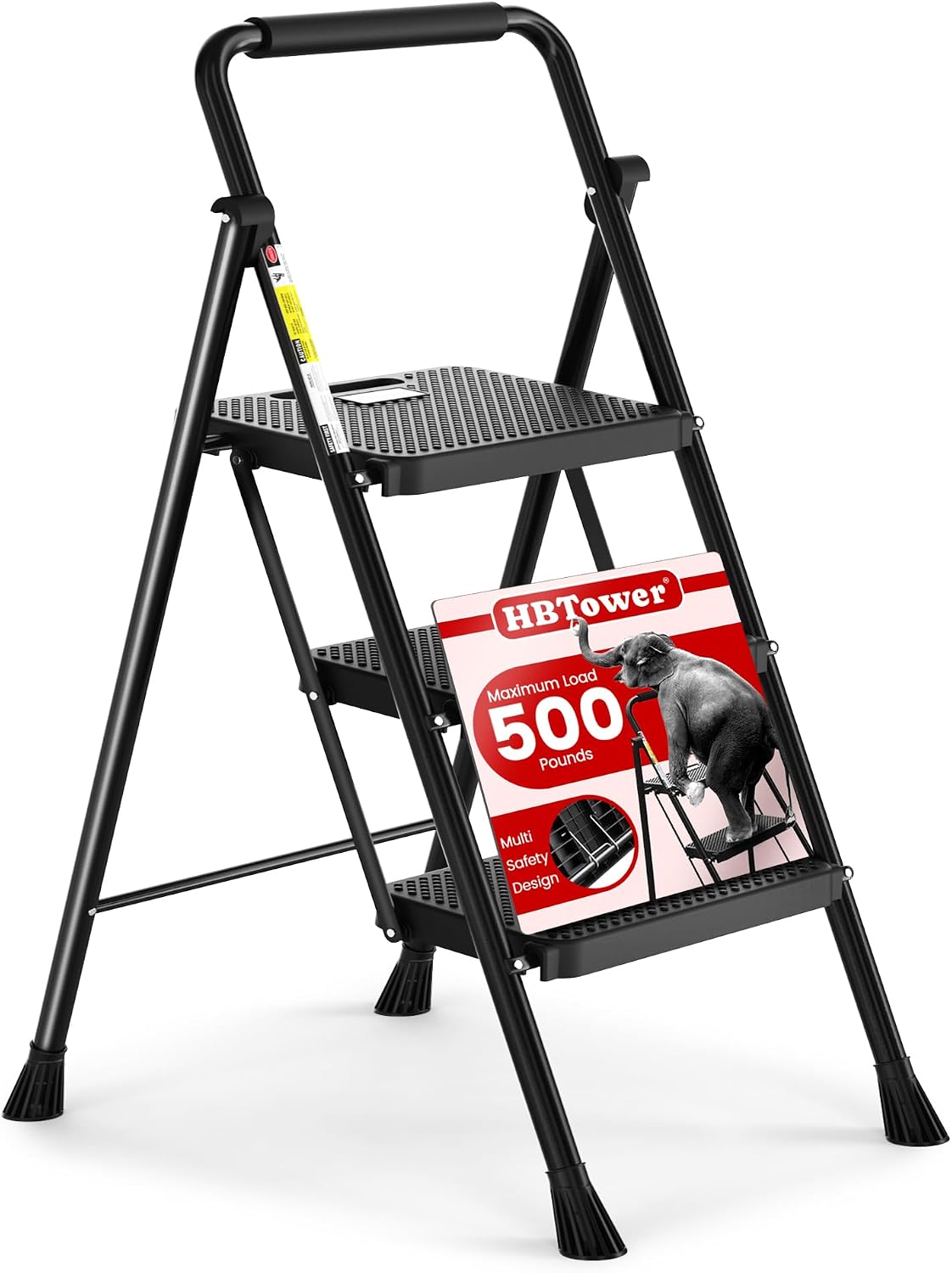 Detalle de HBTower Folding Step Ladder, Steel