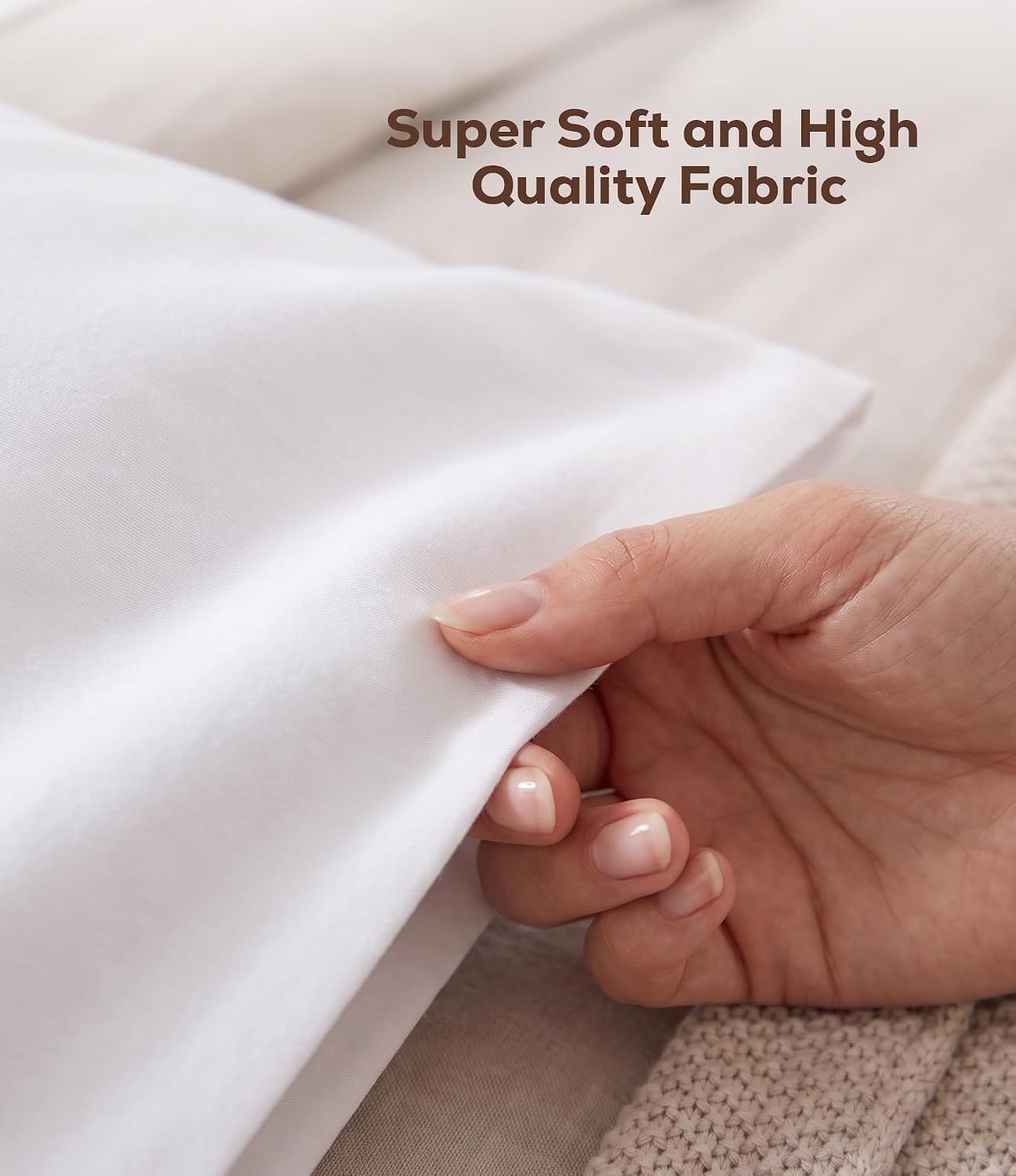 Detalle de Utopia Bedding HU-XI-201 Standard Microfiber Pillowcases, Set of 4, White