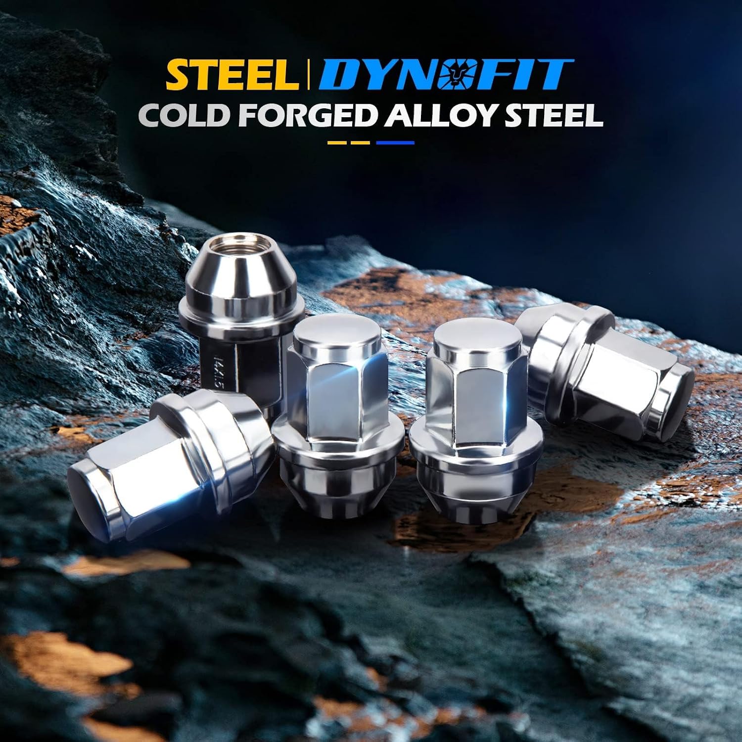 Detalle de dynofit 24pcs 14x1.5 Lug Nuts 21mm