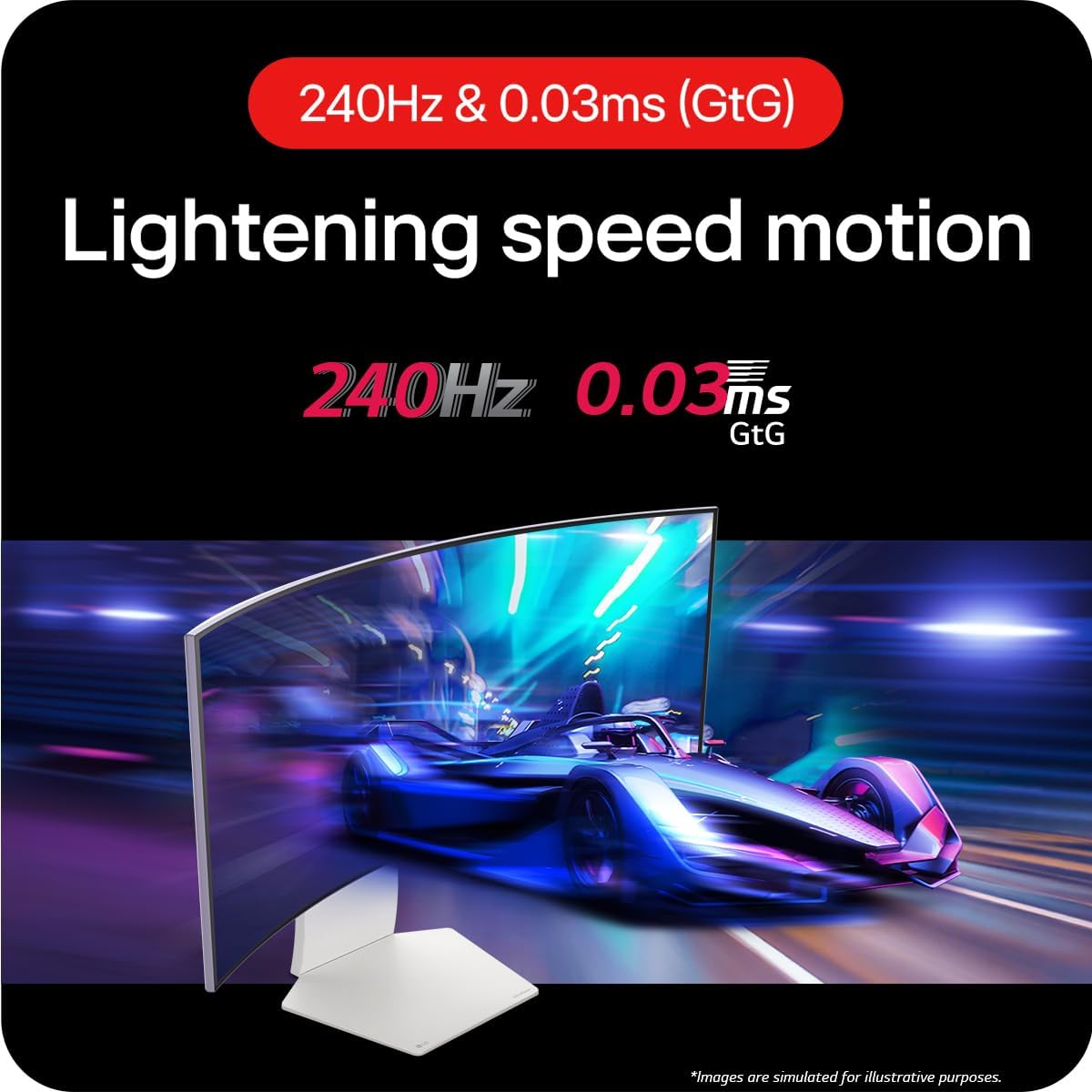 Detalle 2 de LG Ultragear Curved OLED Gaming Monitor 34GS95QE