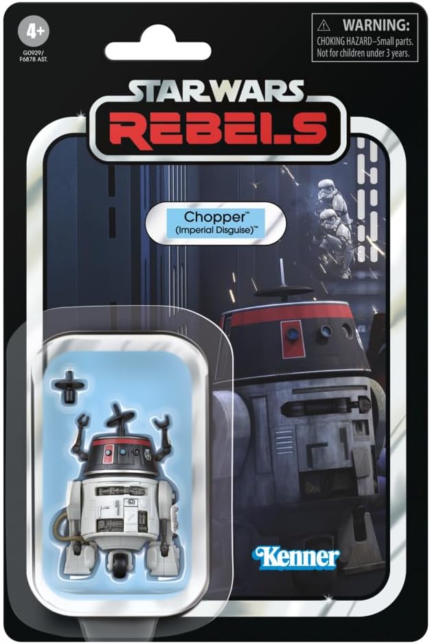 Detalle de Hasbro Star Wars The Vintage Collection, Chopper (travestimento imperiale) – action figure 9,5 cm