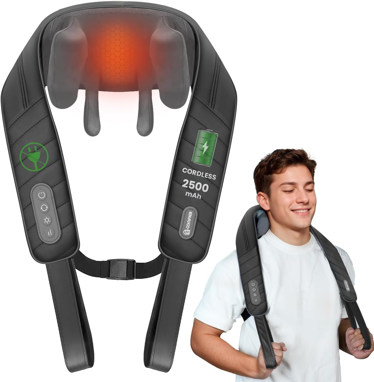 Detalle de COMFIER 4D neck massager with heat