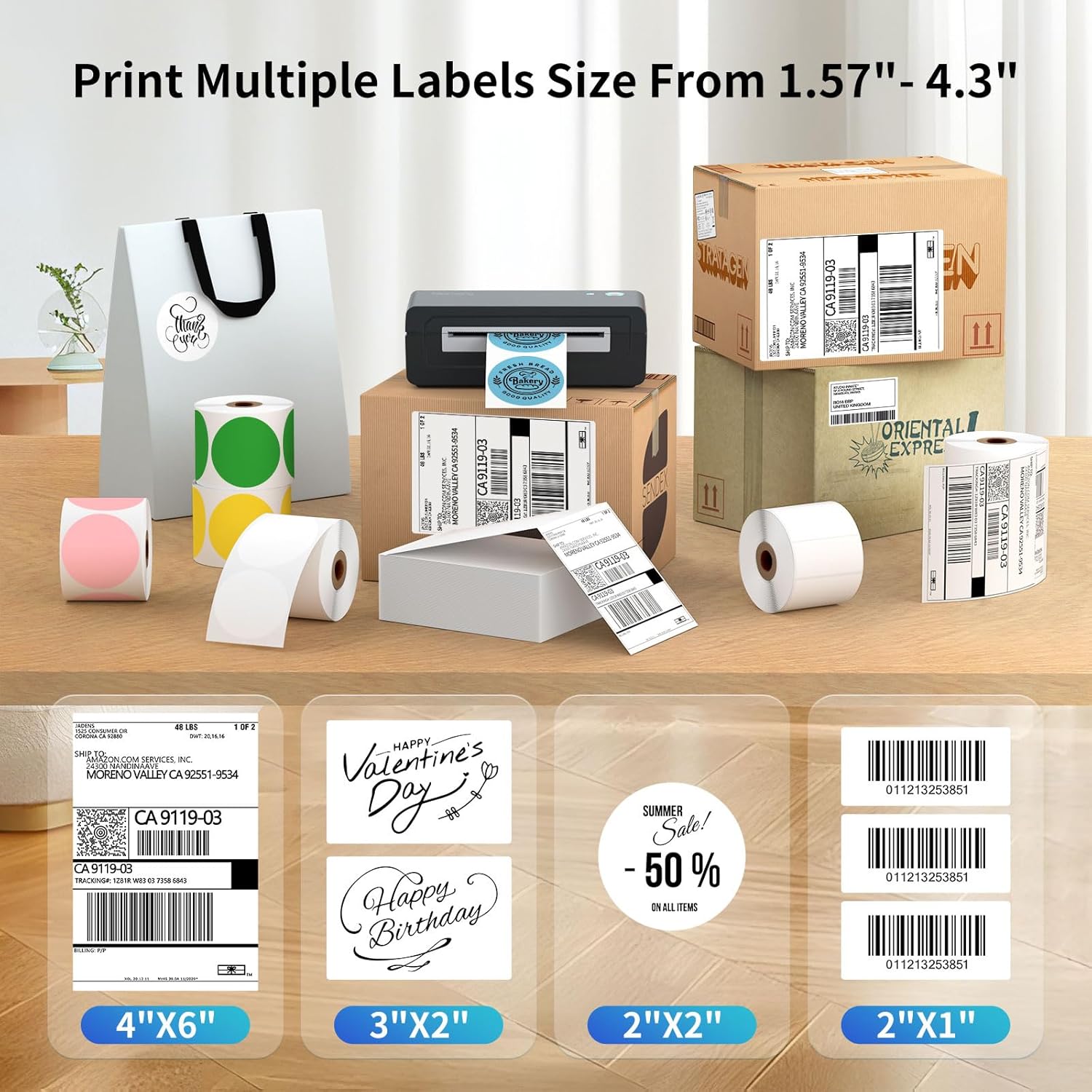Detalle 2 de Gloryang Thermal Shipping Label Printer 4x6