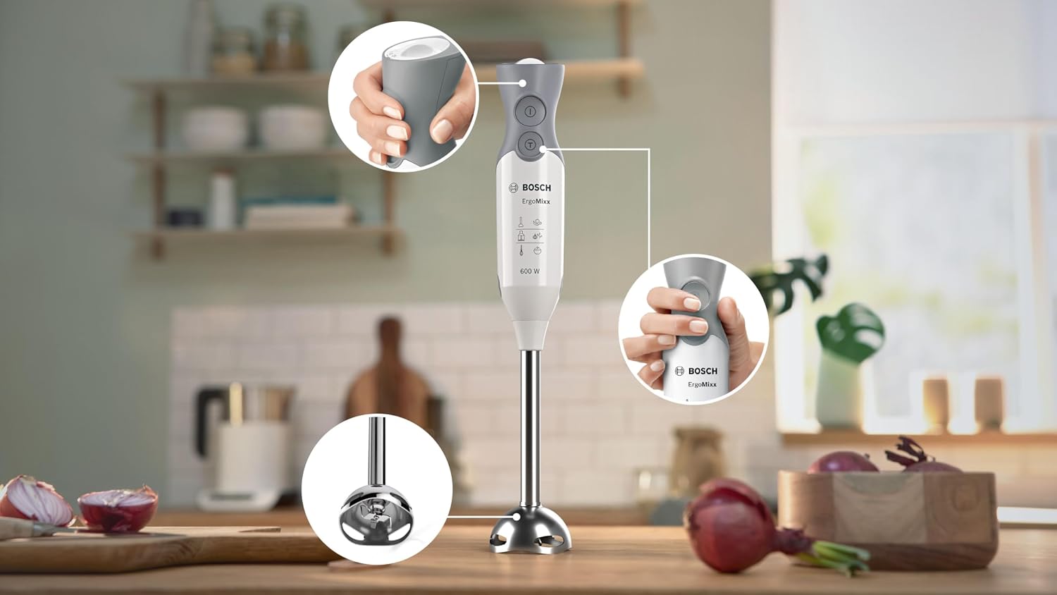 Detalle 2 de Bosch MSM66120 frullatore a immersione 600W