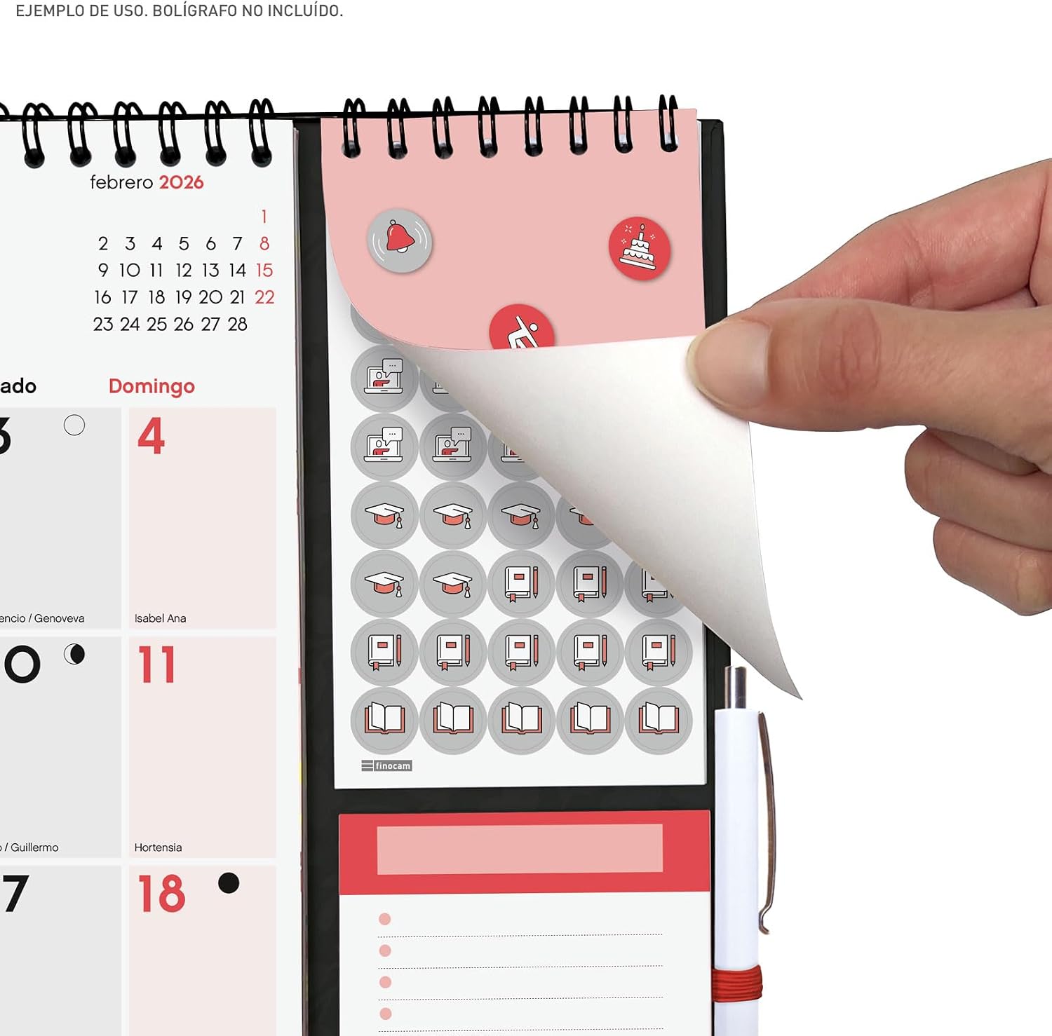 Thumbnail 3 de Finocam Calendario de pared 2026 Mes Vista 📅