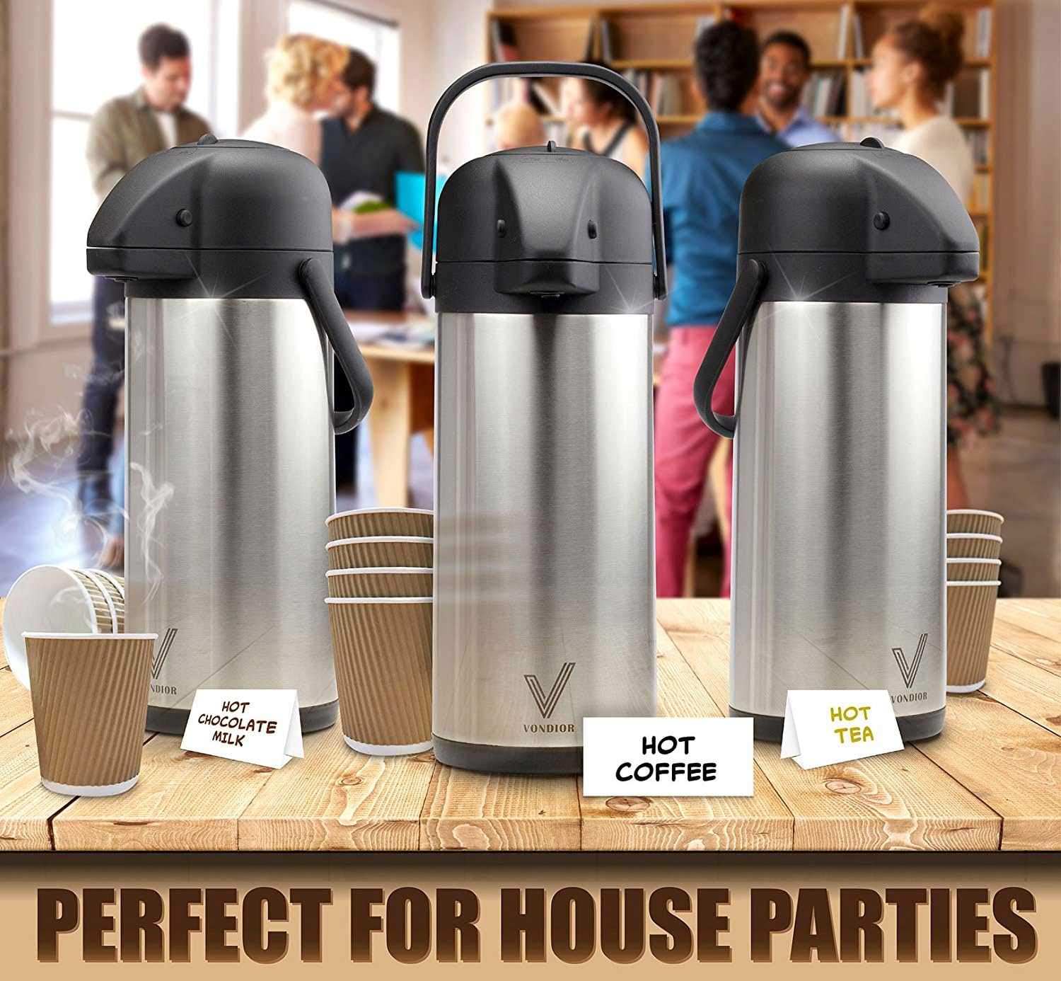 Detalle 2 de 102oz/3L Airpot Coffee Dispenser Thermal Carafe