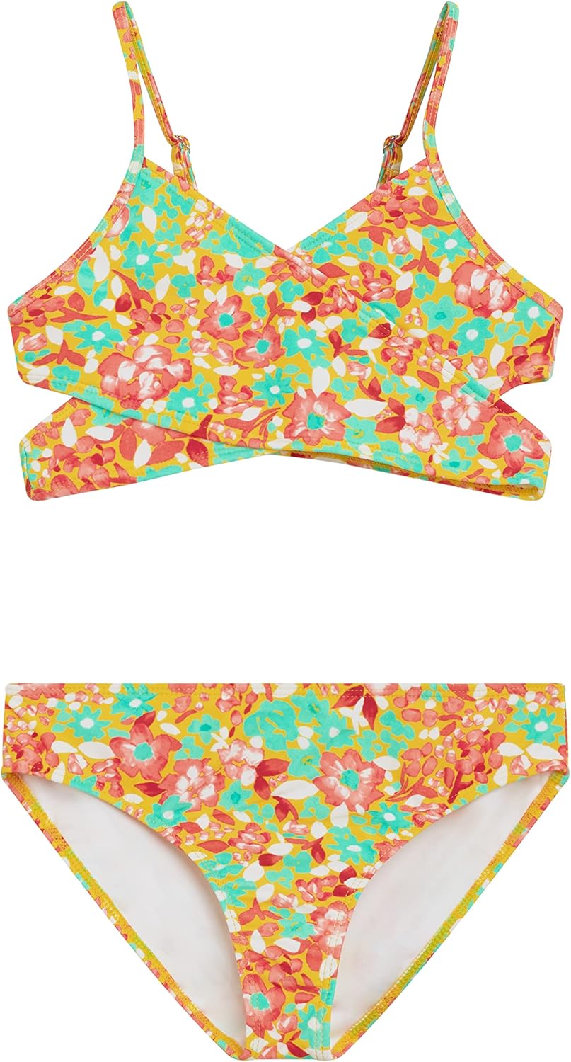 Detalle de Kanu Surf Girls' Coral Reef Beach Sport Wrap Around Bikini 2-Piece Swimsuit