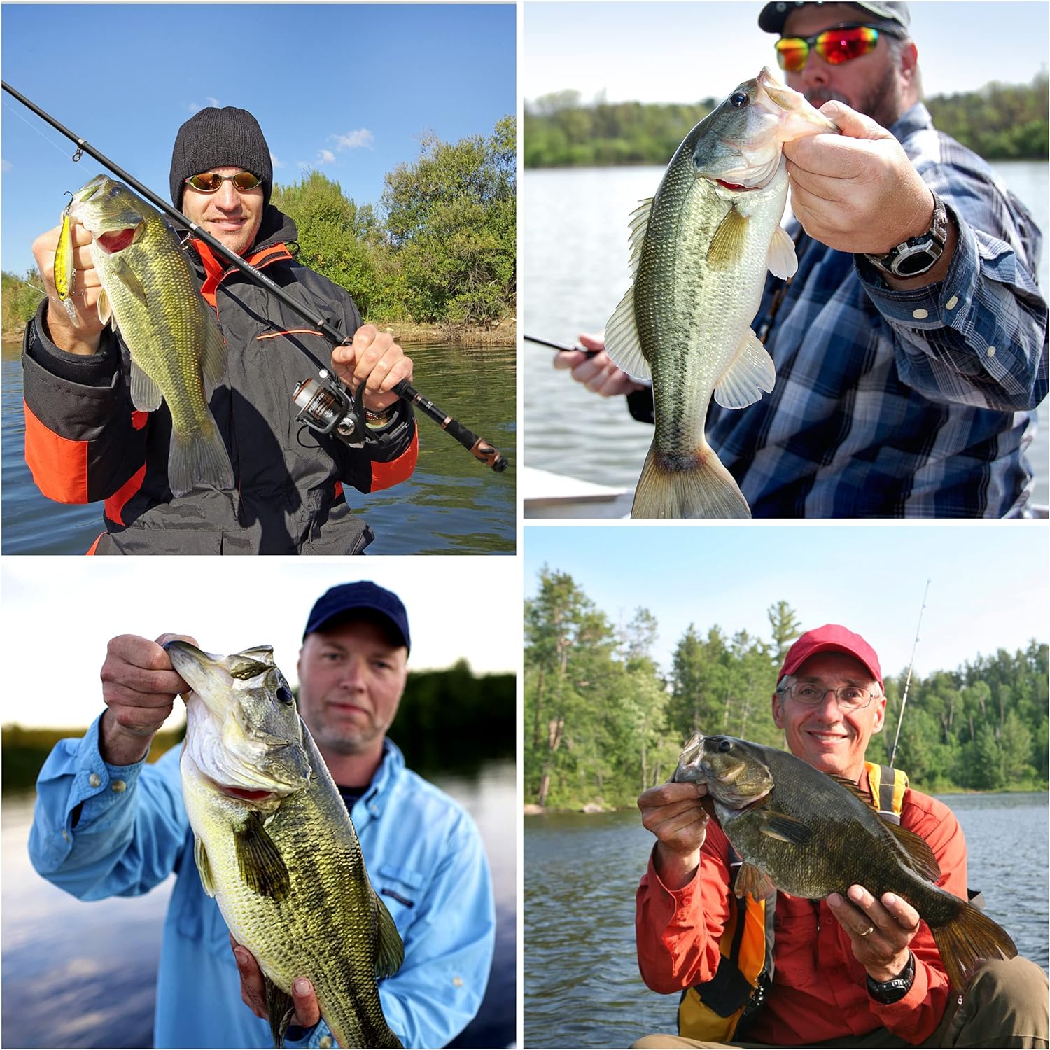 Thumbnail 6 de PLUSINNO Fishing Rod and Reel Combo (Carbon Fiber Telescopic) with Spinning Reel 12+1 Shielded Bearings