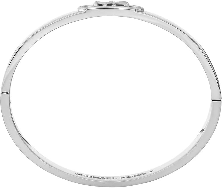 Thumbnail 1 de Bracelet Michael Kors pour femme en laiton argenté, fermoir boîte et languette