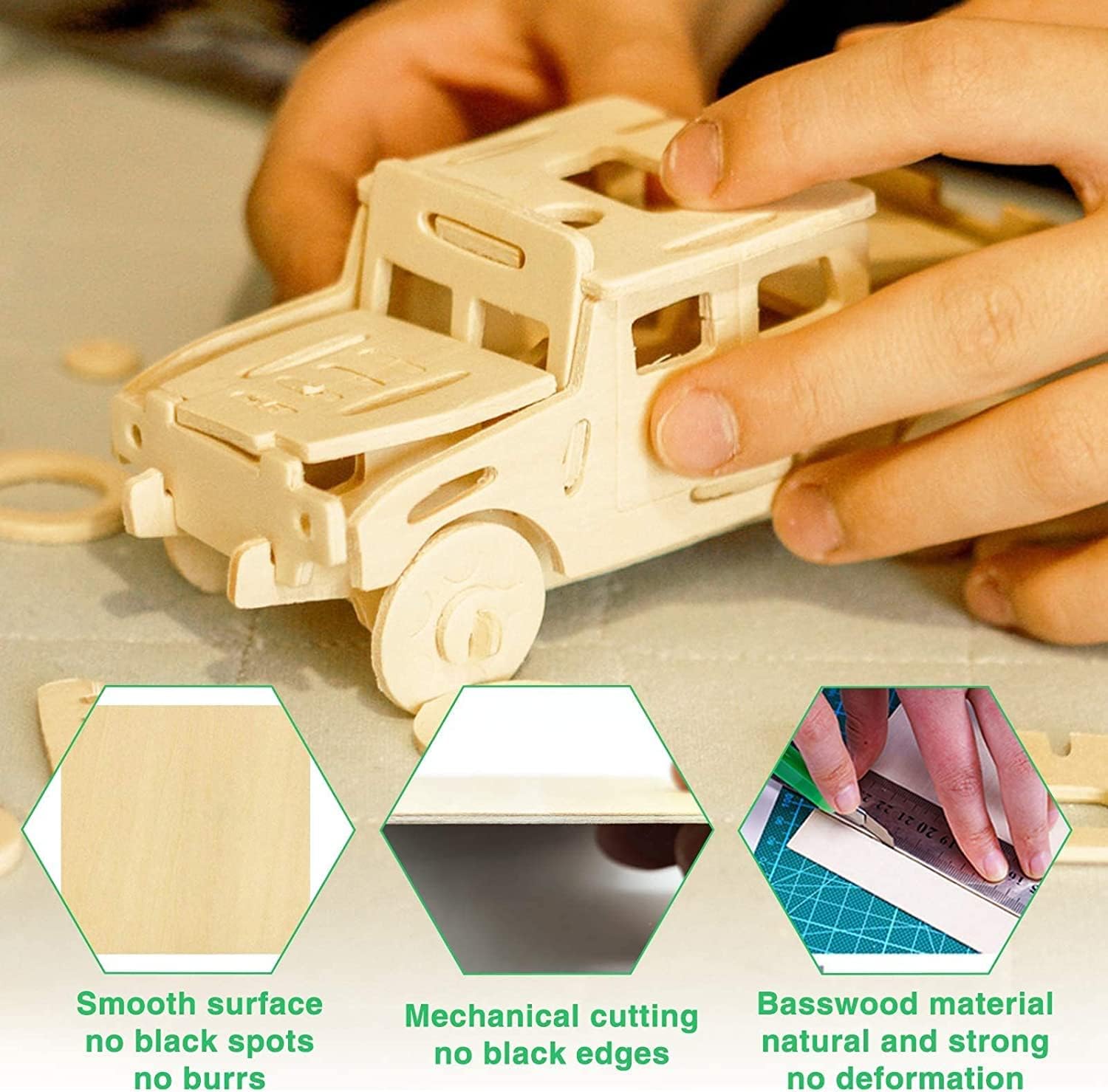 Thumbnail 1 de OWLKELA Compensato 400x300 mm 2 mm 🪵