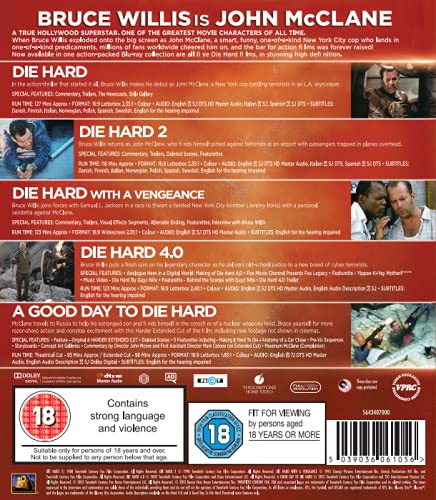Thumbnail 1 de Die Hard Legacy Collection Boxset BD 1‑5 📀