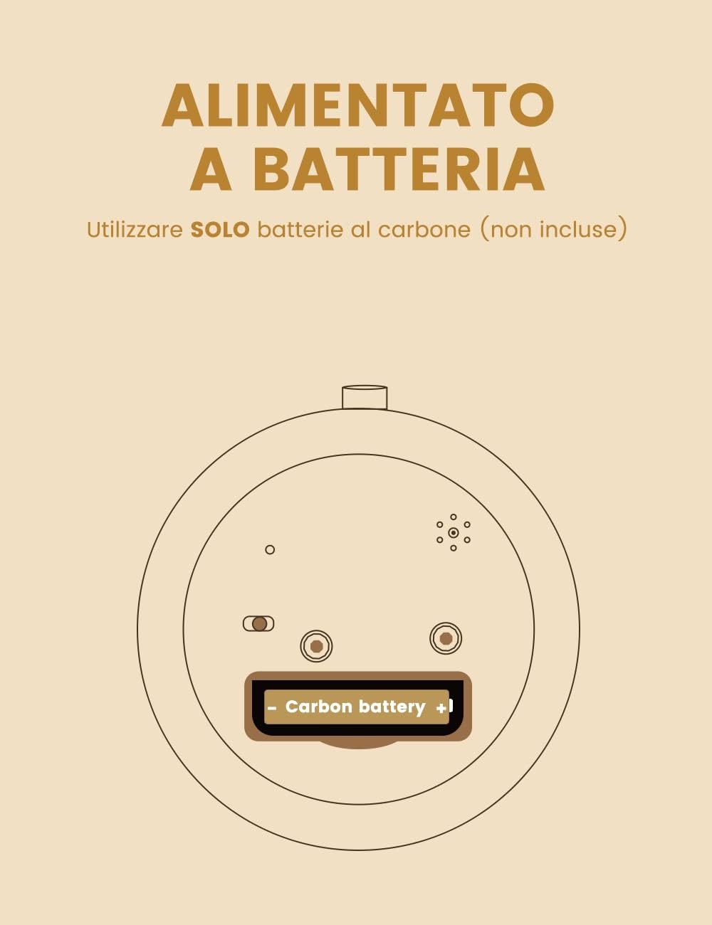 Thumbnail 6 de aboveClock Sveglia da comodino analogica in legno chiaro con snooze e luce notturna