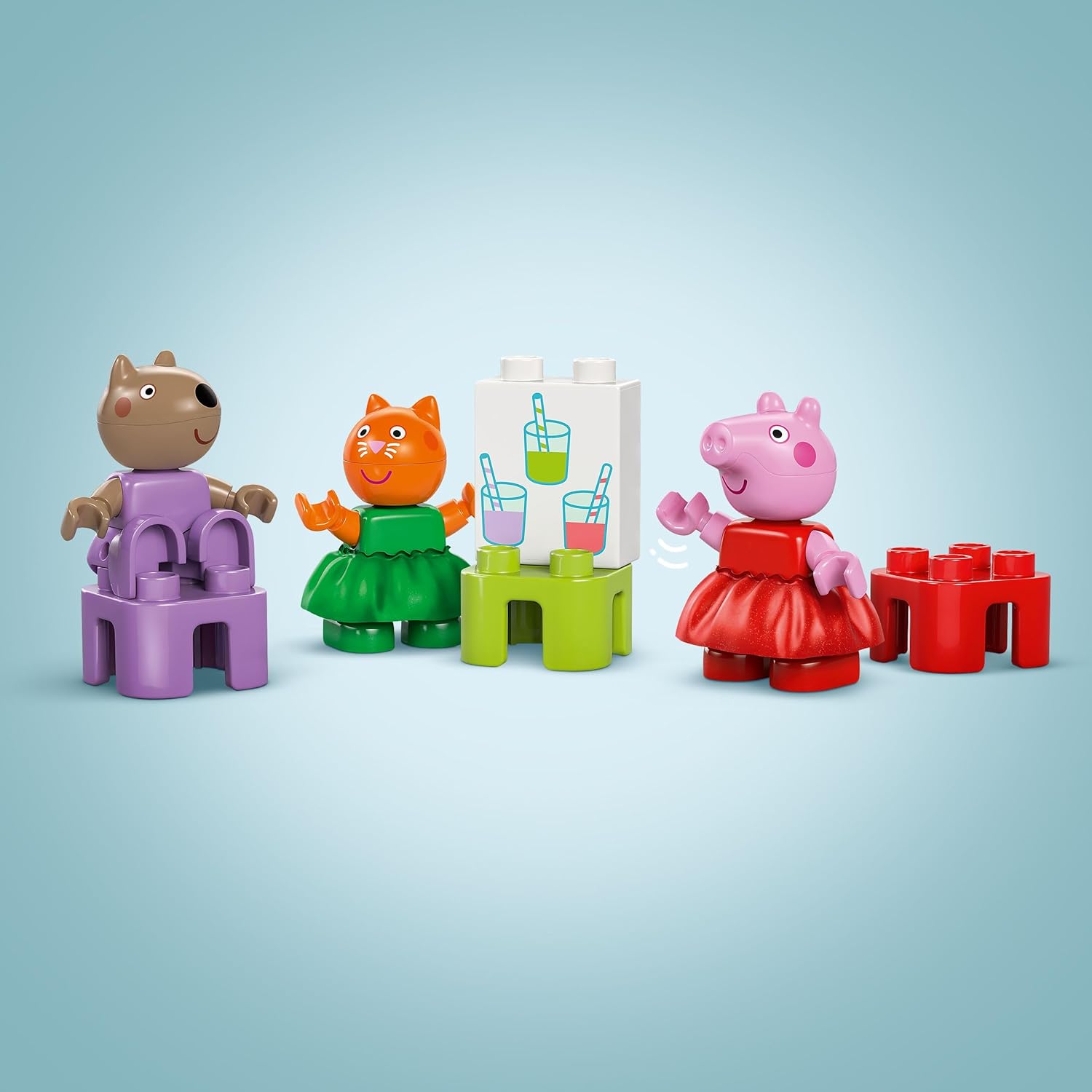 Detalle 2 de LEGO Duplo Peppa Pig Parque de Atracciones 🎡 con Noria