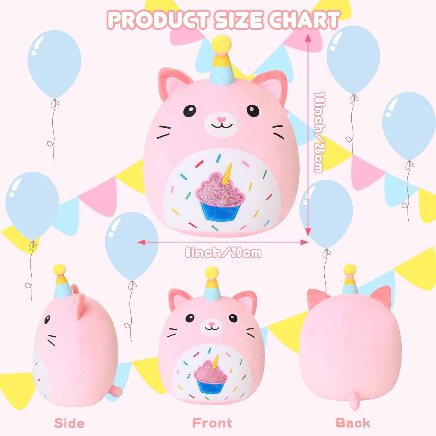 Detalle 2 de Xfrog Cat Unicorn Plush 10 inch