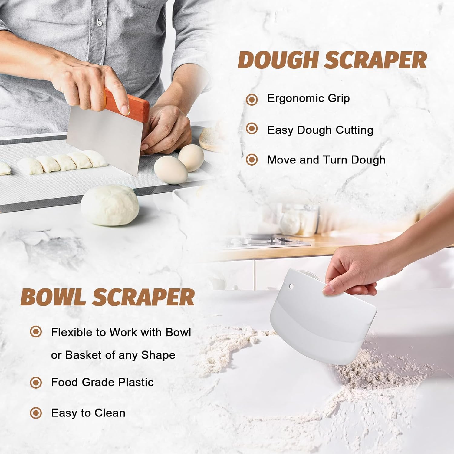 Thumbnail 3 de Sourdough Proofing Basket Set 10" 🥖