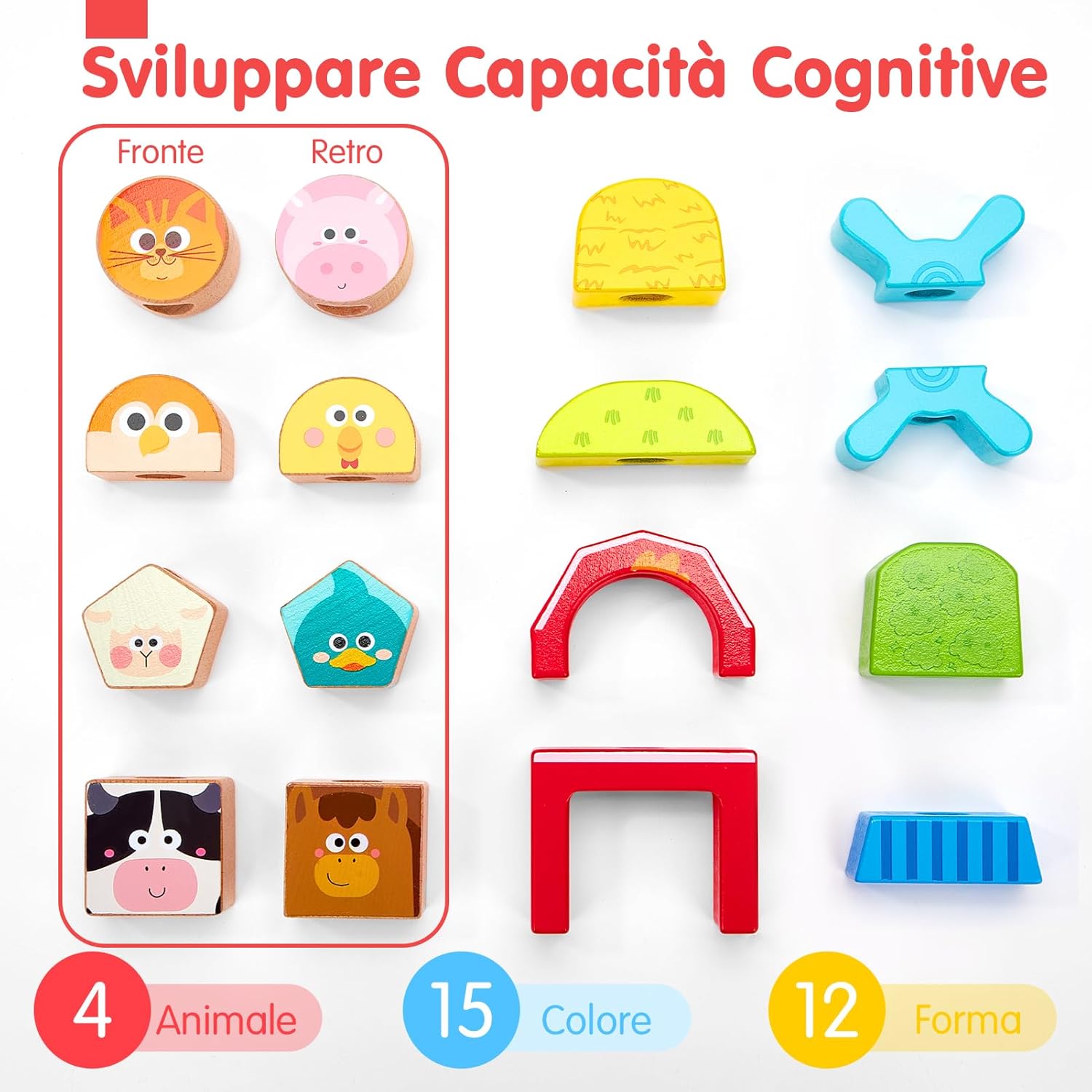 Thumbnail 6 de hahaland Giochi Montessori 1 Anno Gioco in Legno