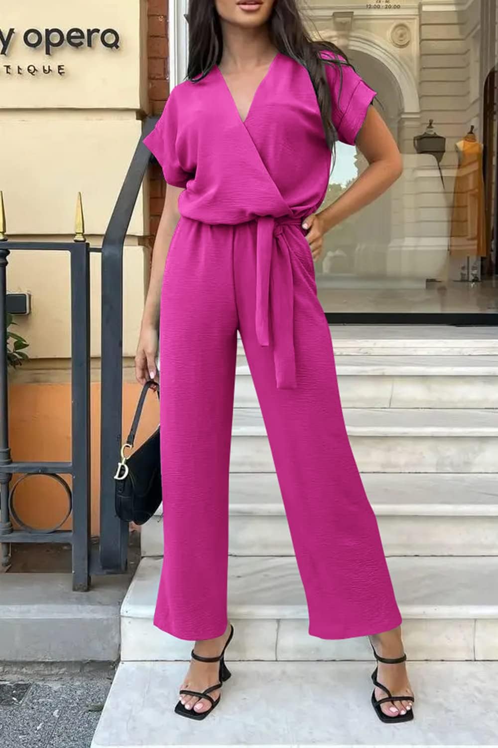 Thumbnail 6 de PRETTYGRDEN wrap jumpsuit romper