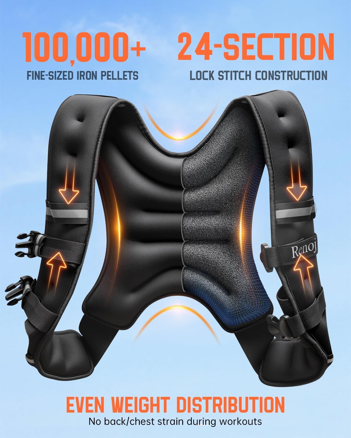 Detalle 2 de Renoj Weighted Vest, Neoprene