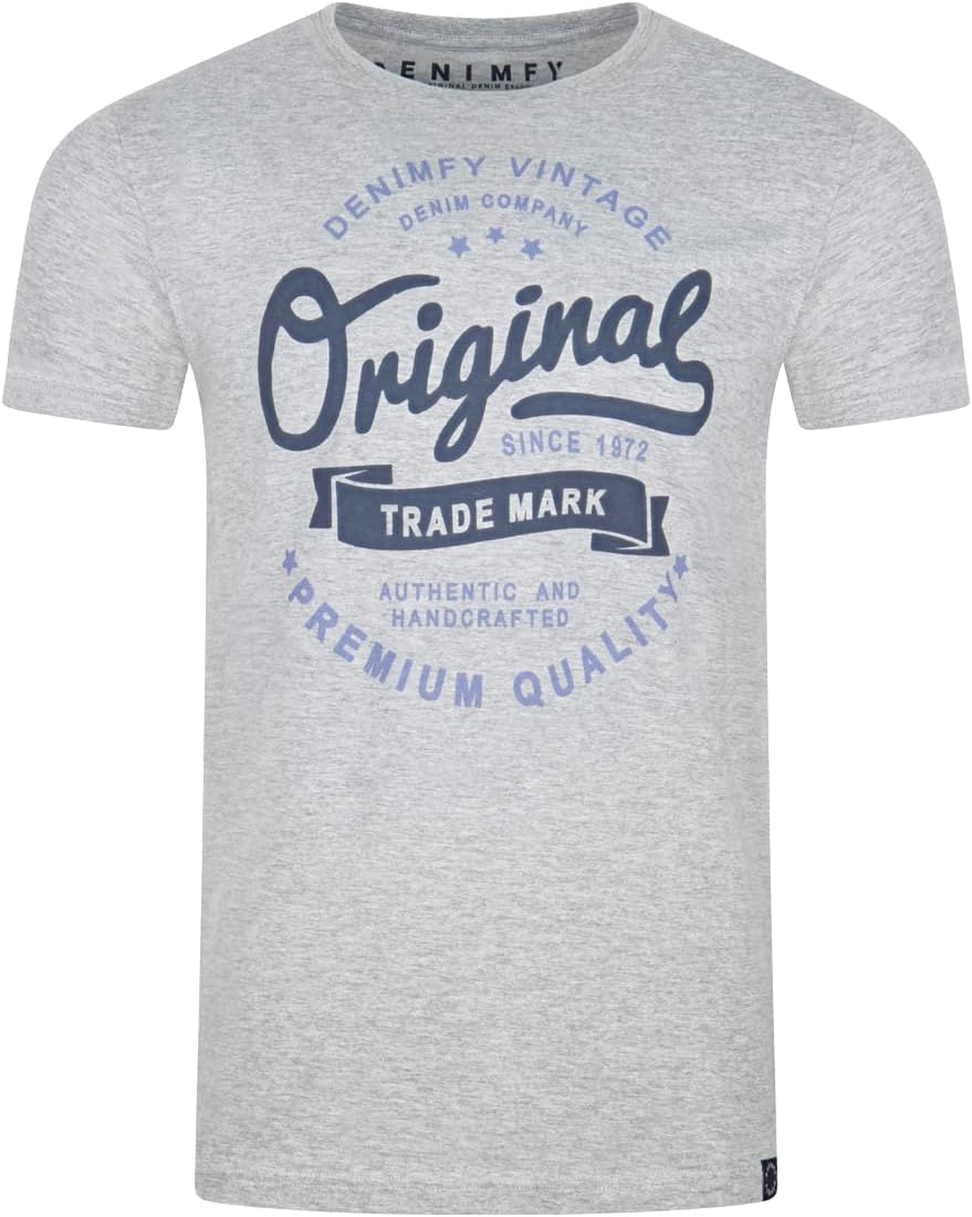 Thumbnail 2 de DENIMFY Herren Tshirt Regular Fit 4er-Set aus Baumwolle – Rundhals, Kurzarm, Farbmix