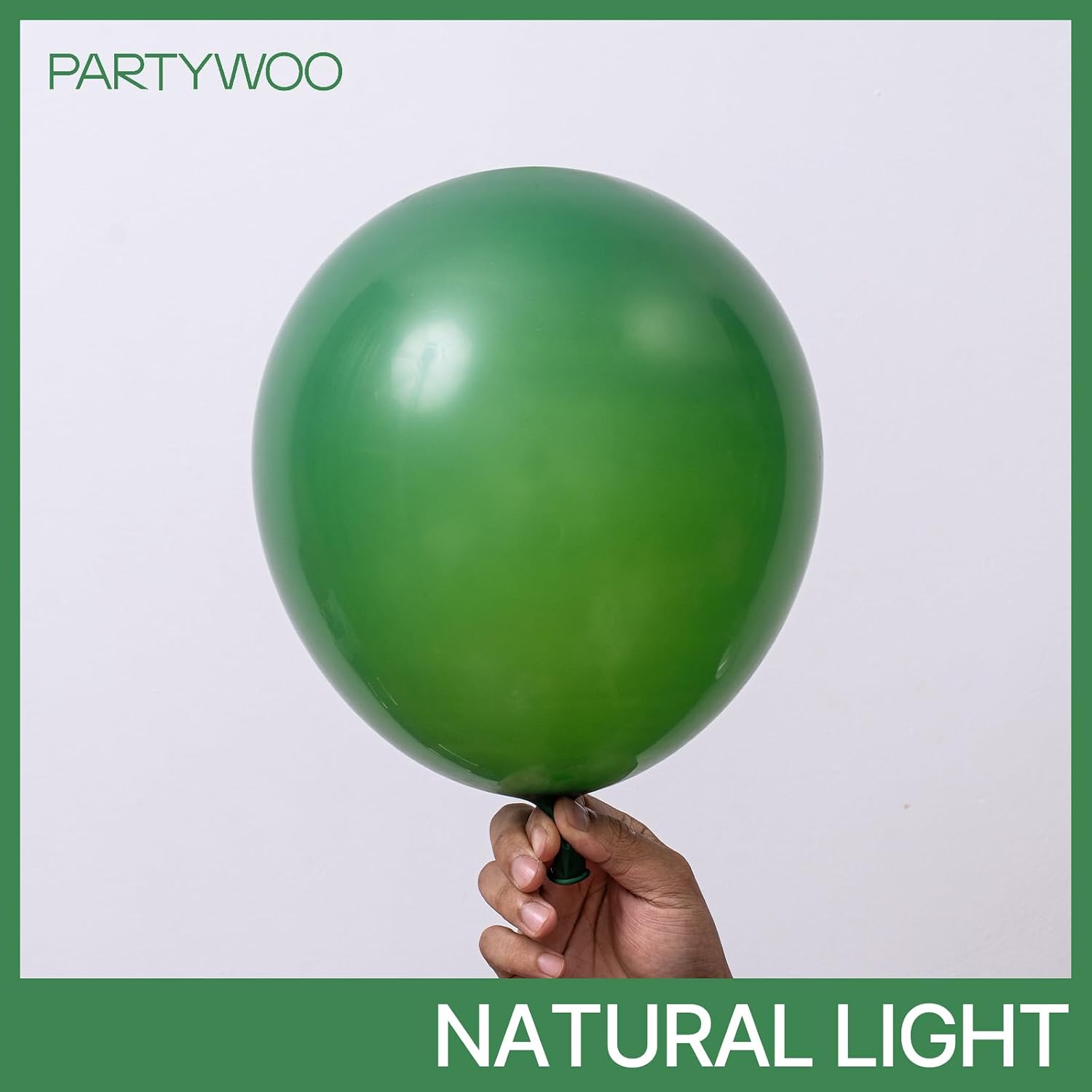 Detalle de PartyWoo Dark Green Balloons 145pcs Balloon Kit ๐