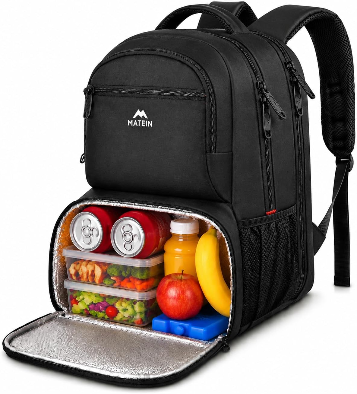 Detalle de MATEIN 17-Inch Lunch Backpack, Water-Resistant with Insulated Compartment