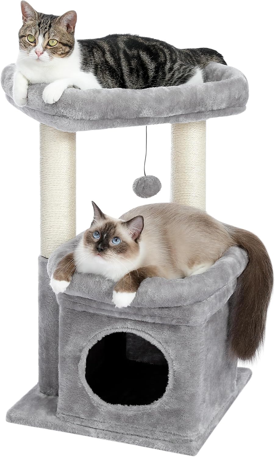 Detalle de PAWZ Road Kleiner Katzenbaum mit Sisal, mehrstöckig đ±