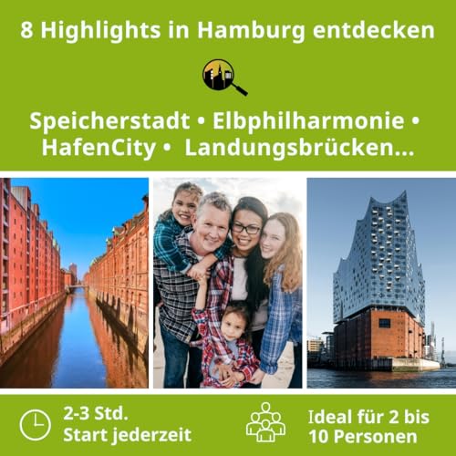 Detalle de Stadtspiel Schnitzeljagd Hamburg Hafen für Familien – Entdeckertour