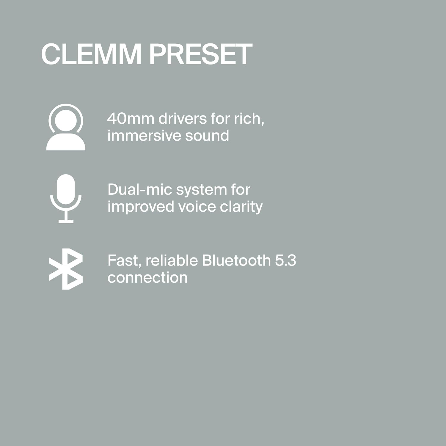 Thumbnail 4 de Clemm Preset Wireless Over-Ear Headphones 95H