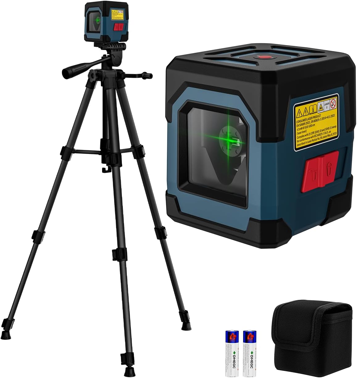 Detalle de RockSeed LV1 Cross Line Laser Level with Self-Leveling and 47-Inch Tripod