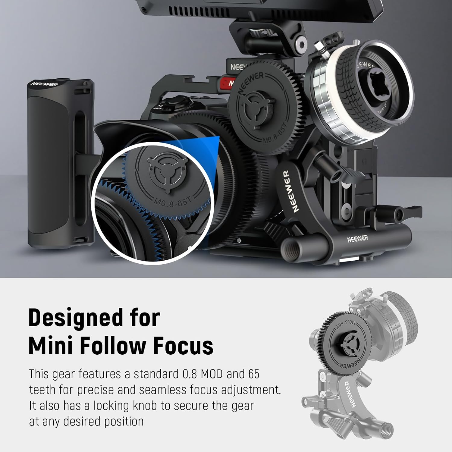 Thumbnail 1 de NEEWER M0.8-65T Gear for Mini Follow Focus