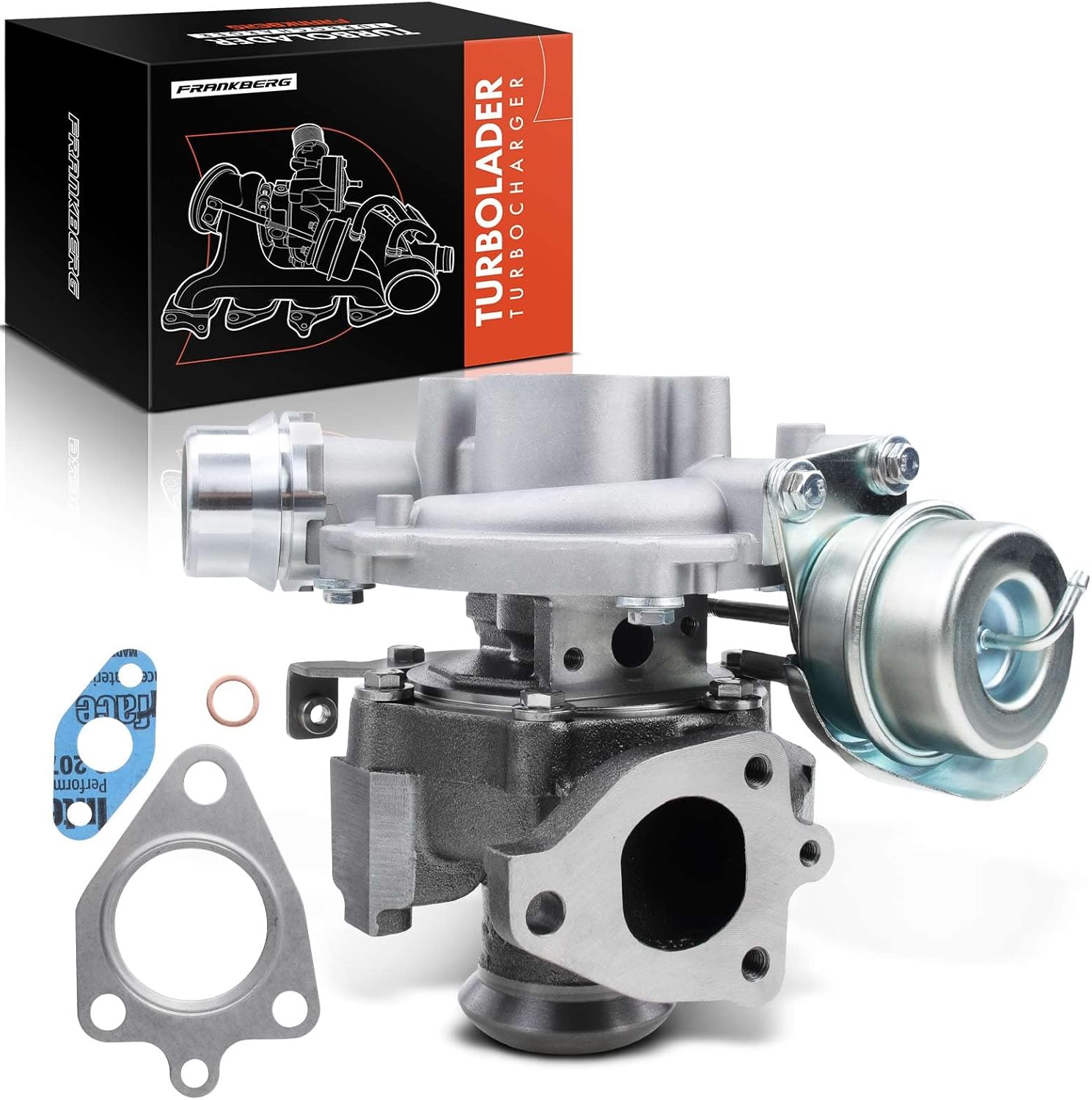 Detalle de Frankberg Turbocharger for Diesel Engines (BV38) — Compatible with W176, W242/W246, Citan, CLA C117, GLA X156, Qashqai II and Megane models