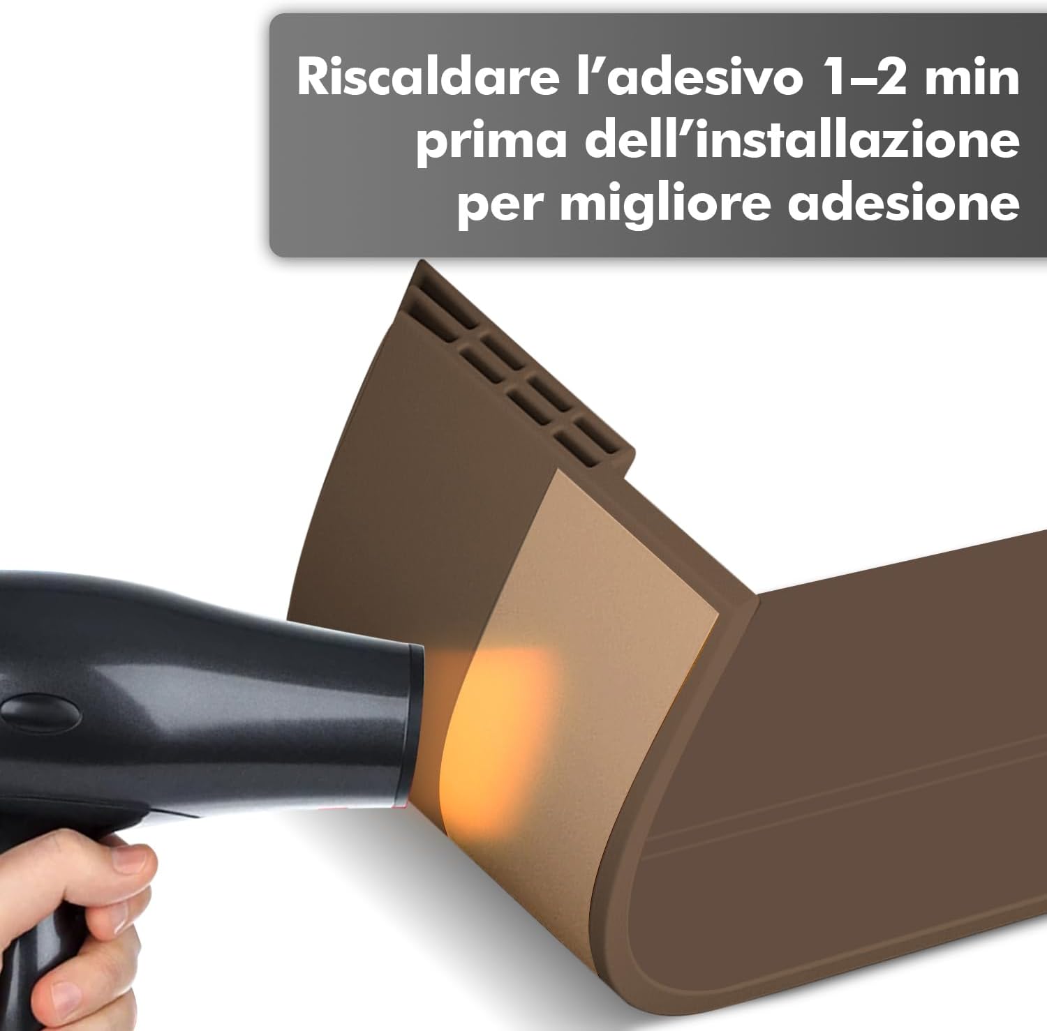 Thumbnail 6 de shinfly Paraspifferi e sottoporta in TPE marrone (100 x 5 cm) per ridurre rumore, polvere e insetti