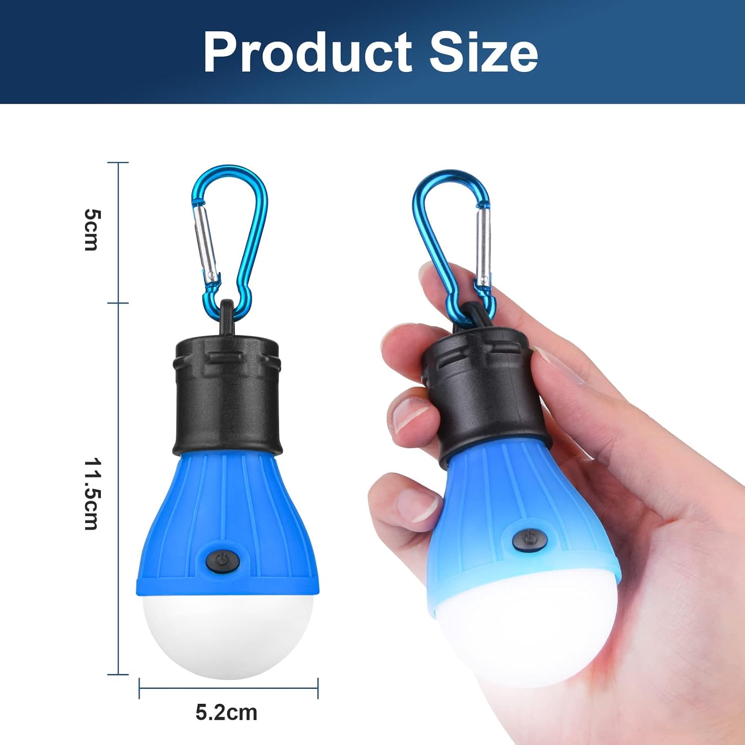 Thumbnail 1 de Flintronic Lampada LED Campeggio 5 pezzi: luce portatile a clip con gancio per tenda