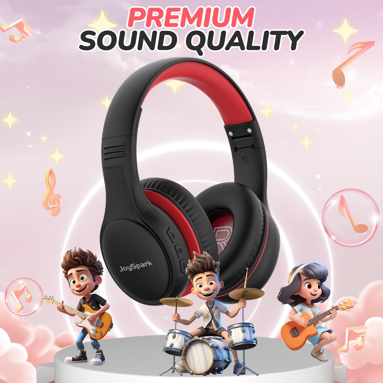 Detalle 2 de JoySpark B08 Kids Headphones 60 Hours