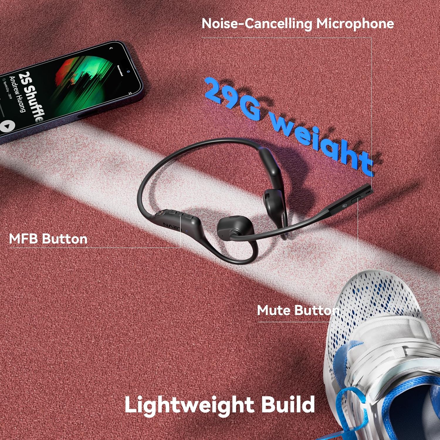 Thumbnail 5 de LEVN Open Ear Headphones 29g