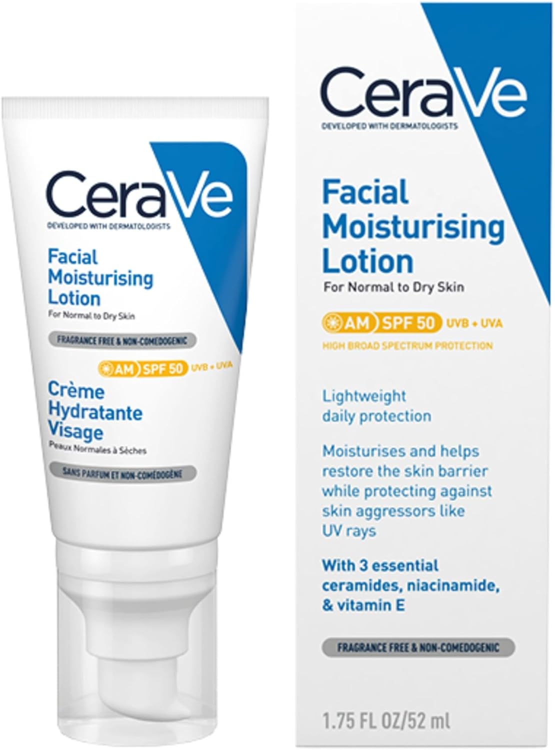 Thumbnail 4 de CeraVe AM Facial Moisturising Lotion SPF 50 52ml