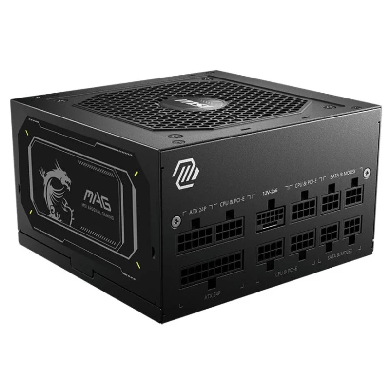 Detalle de MSI MAG A750GL fuente 750W 80 Plus Gold