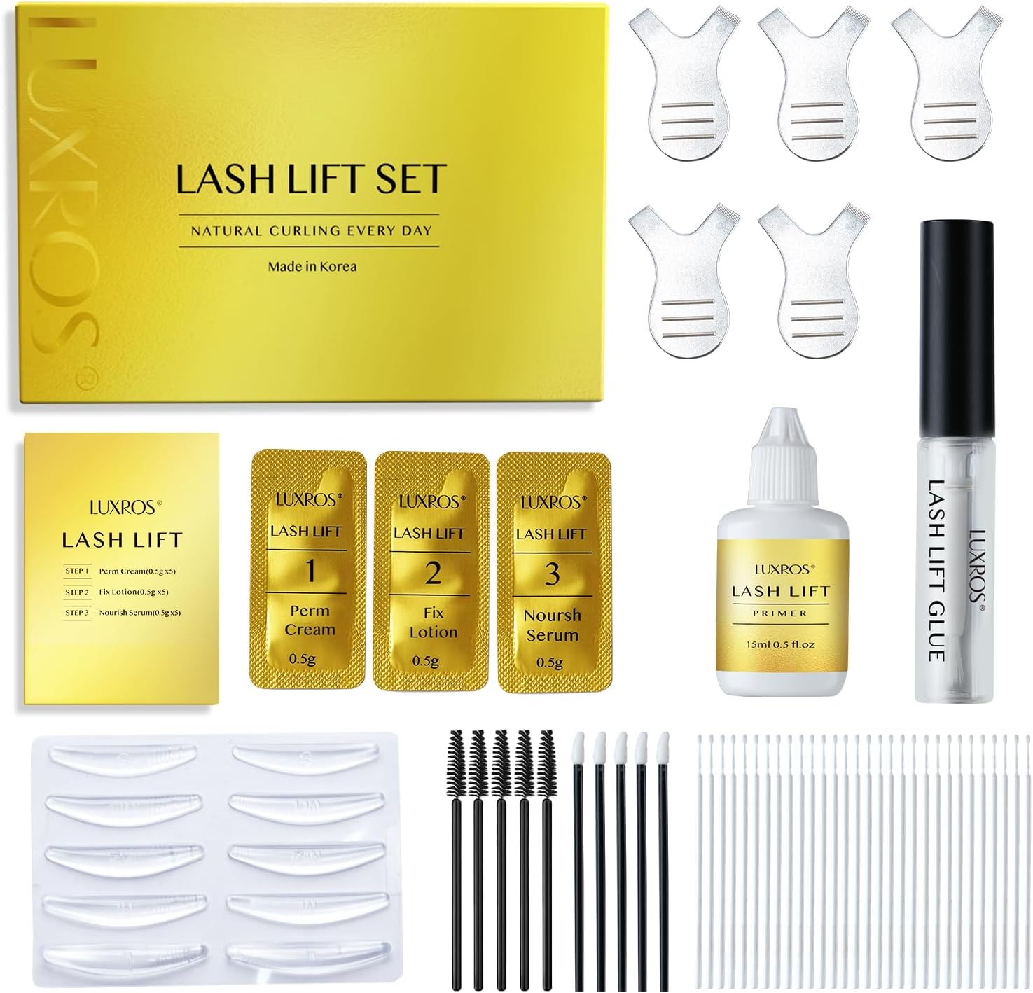 Detalle de AYASAL Wimpernlifting Set – Koreanische Formel, Thio-frei, Für Zuhause
