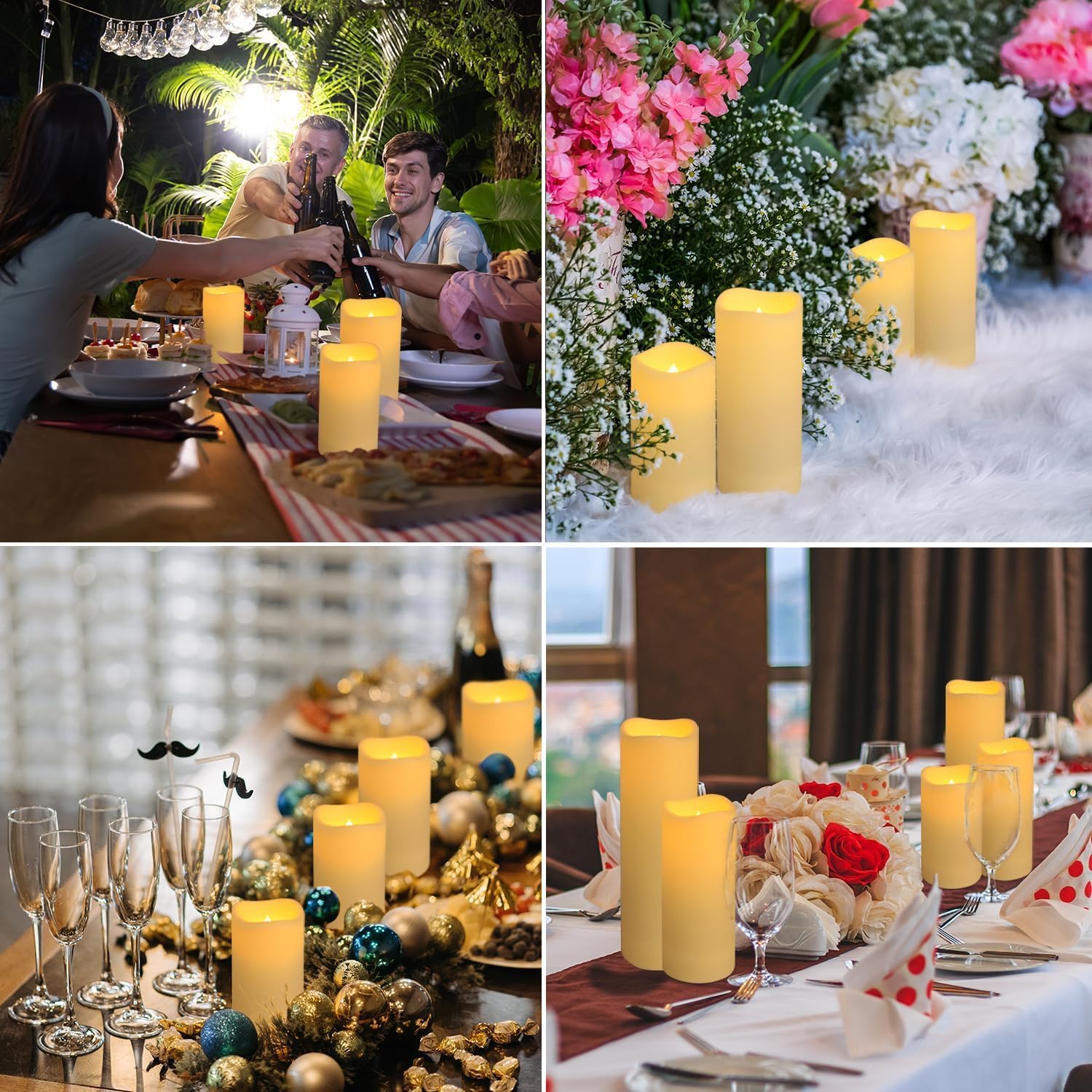 Thumbnail 1 de YOROXRG Set of 24 Waterproof LED Candles 4"-6