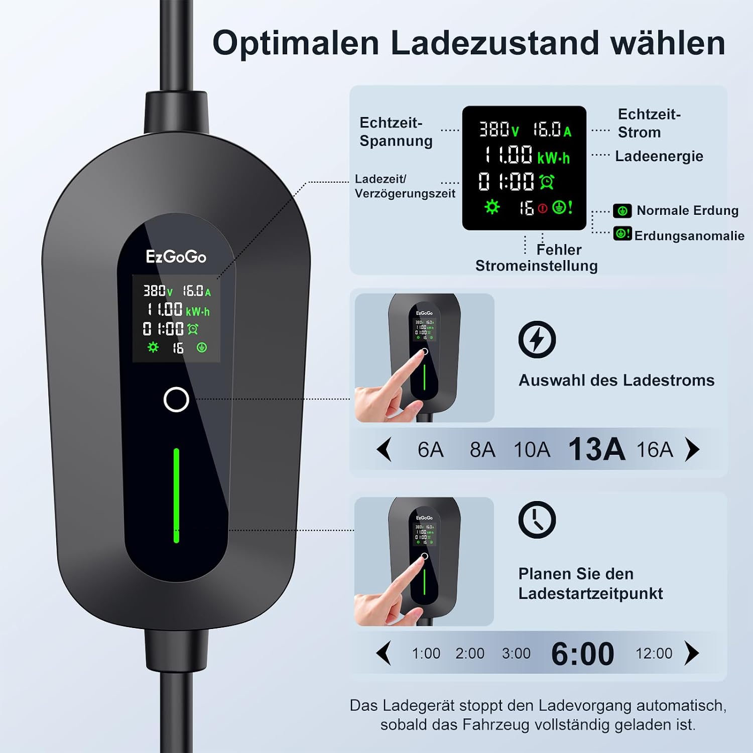 Detalle de EzGoGo Mobile Wallbox 11kW