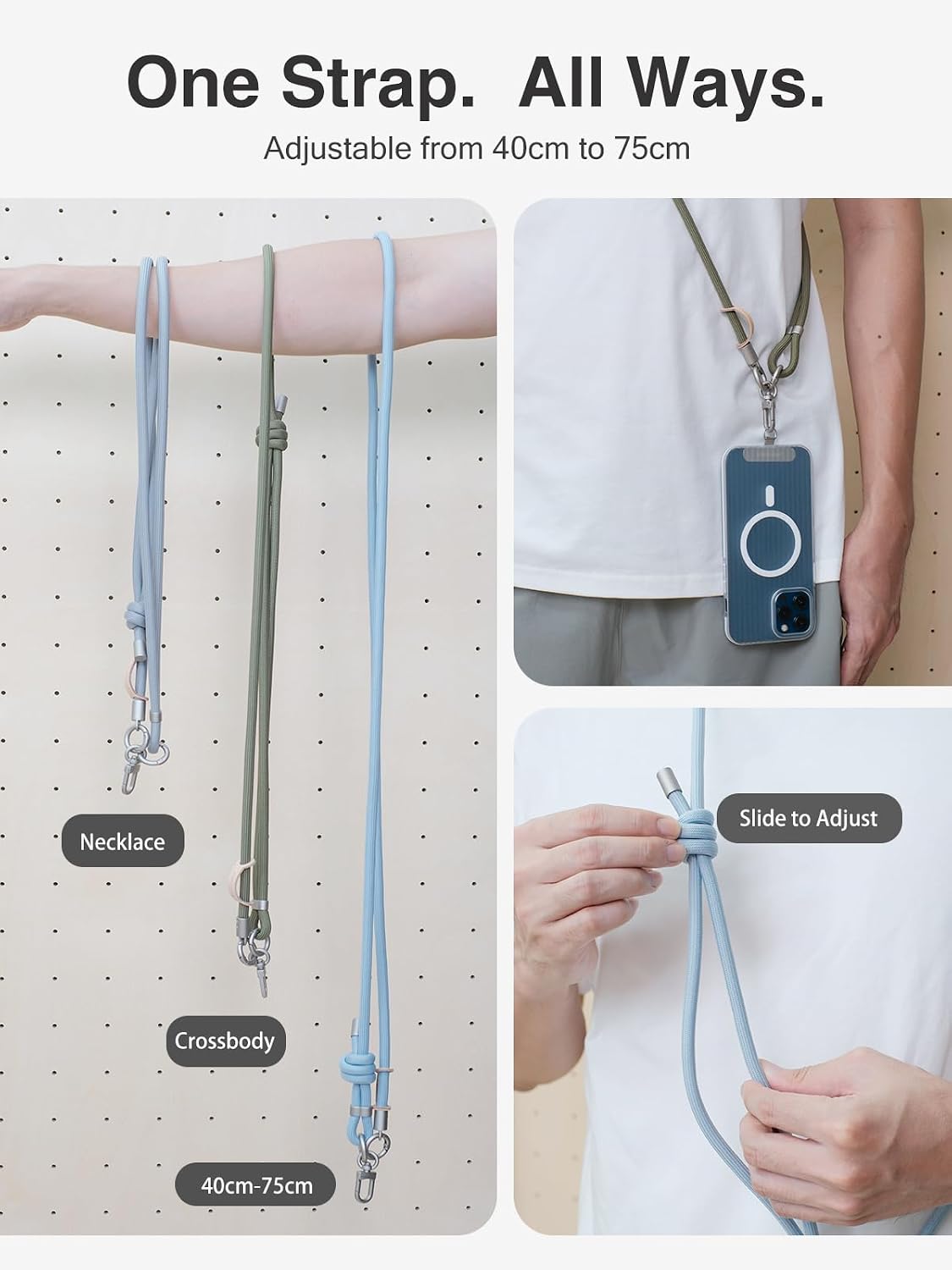 Detalle de Beyrf phone lanyard with anti-theft strap